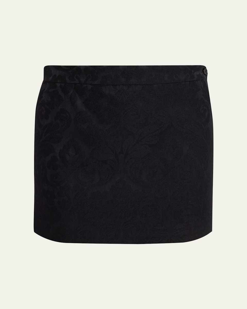 Ornamental Jacquard Mini Skirt